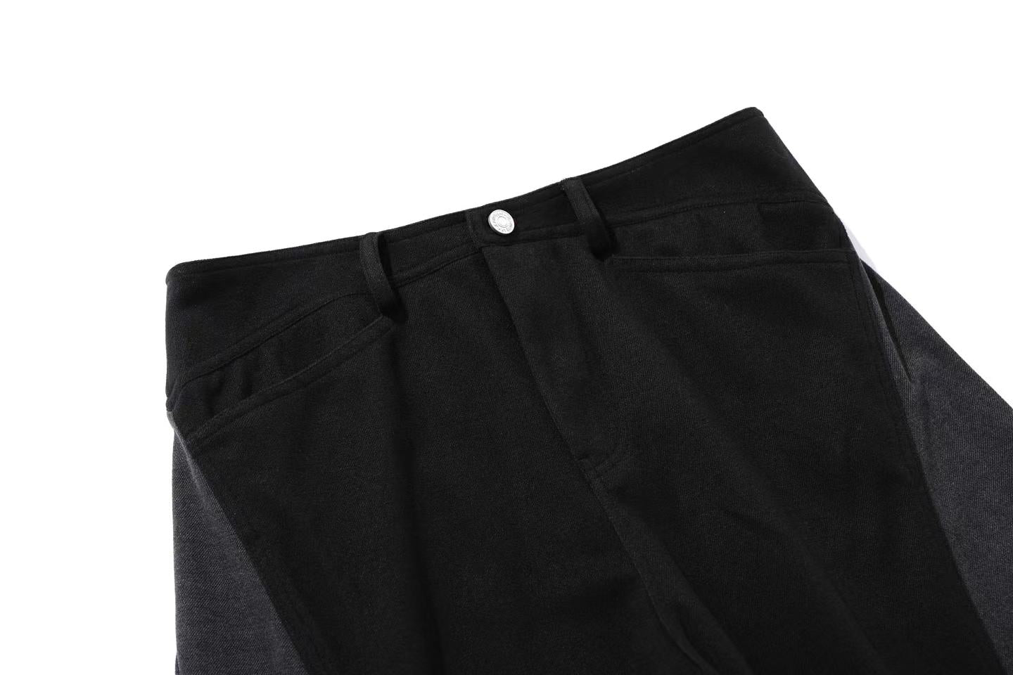 Patchwork Wide-Leg Pants