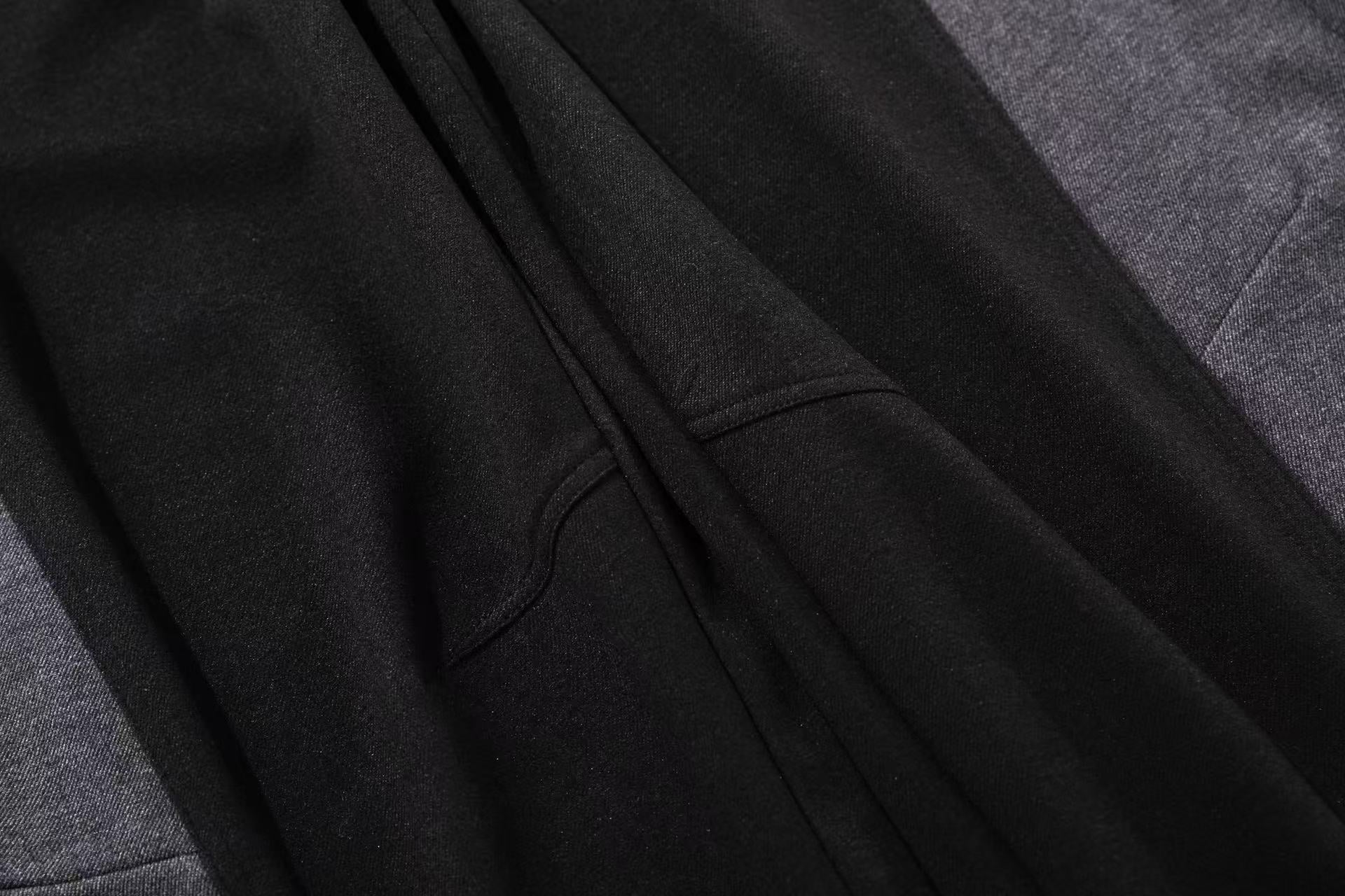 Patchwork Wide-Leg Pants