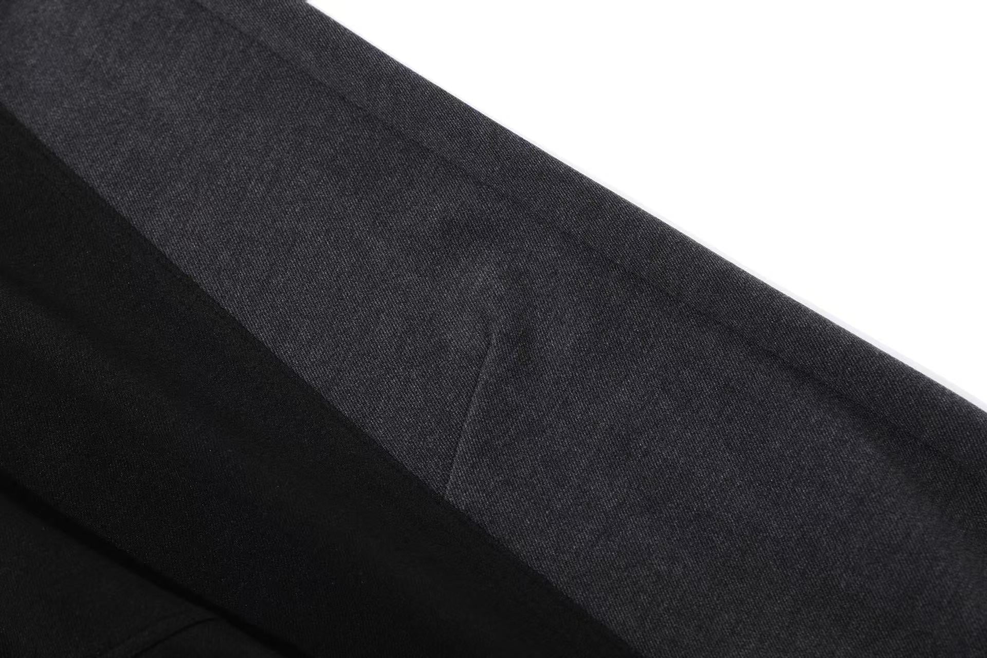 Patchwork Wide-Leg Pants