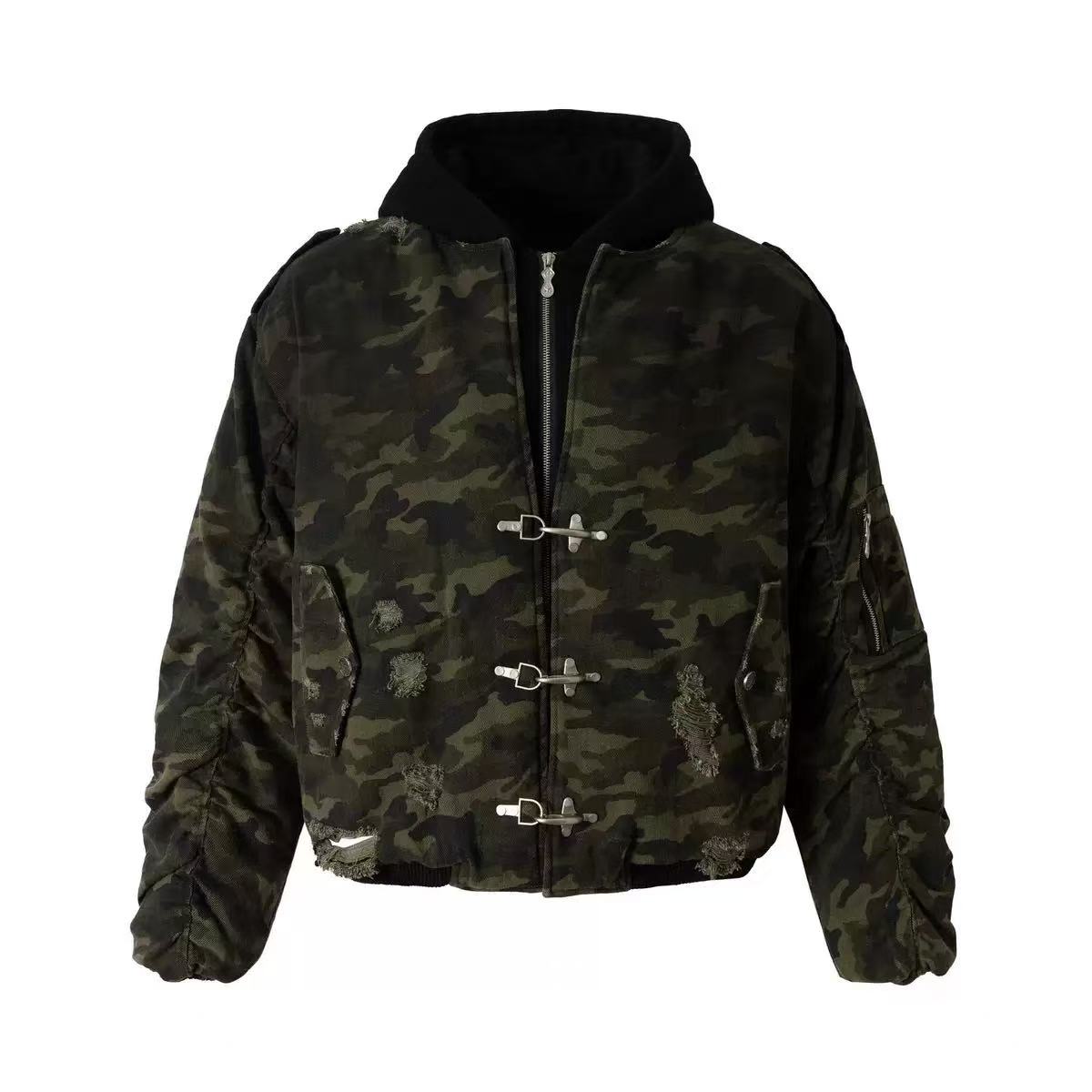 Vintage Camo Hooded Jacket