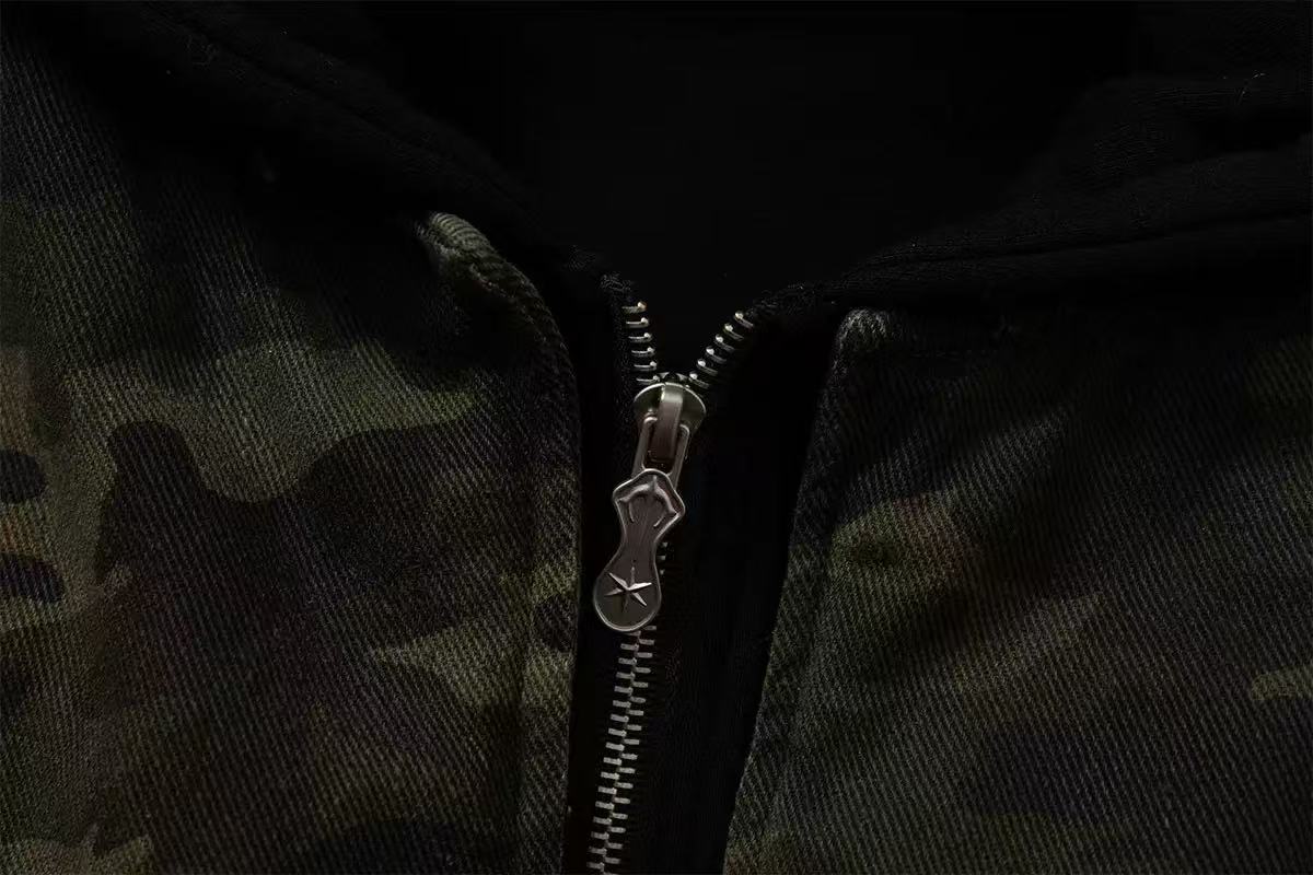 Vintage Camo Hooded Jacket