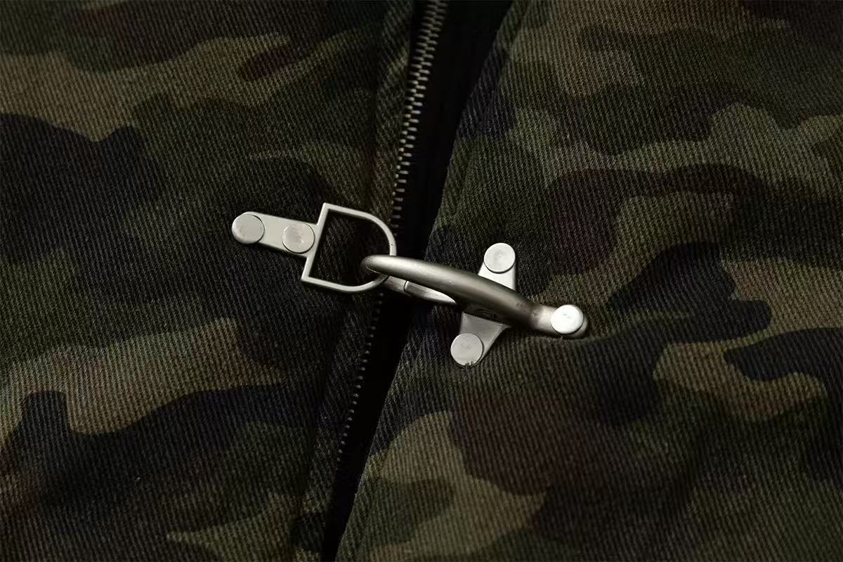 Vintage Camo Hooded Jacket