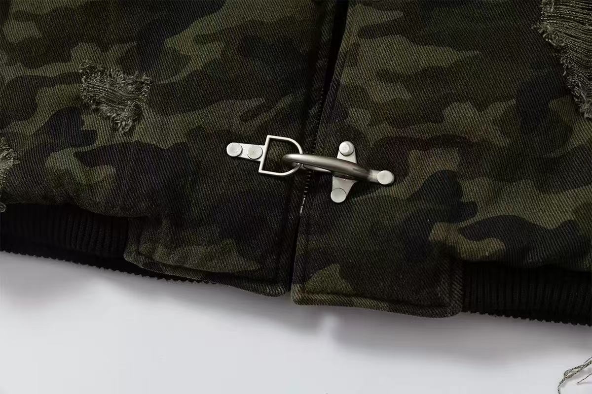 Vintage Camo Hooded Jacket