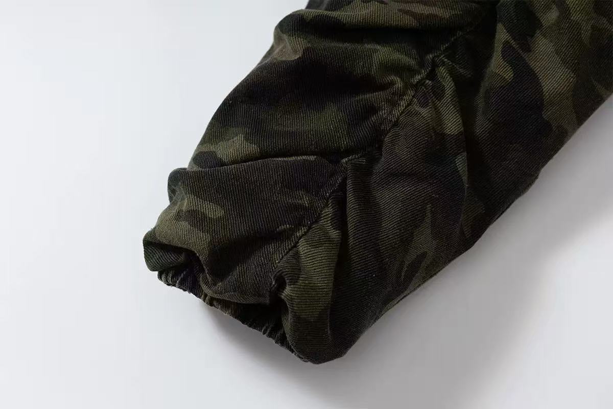 Vintage Camo Hooded Jacket