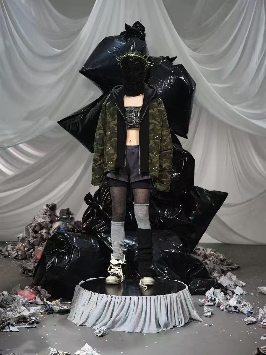 Vintage Camo Hooded Jacket