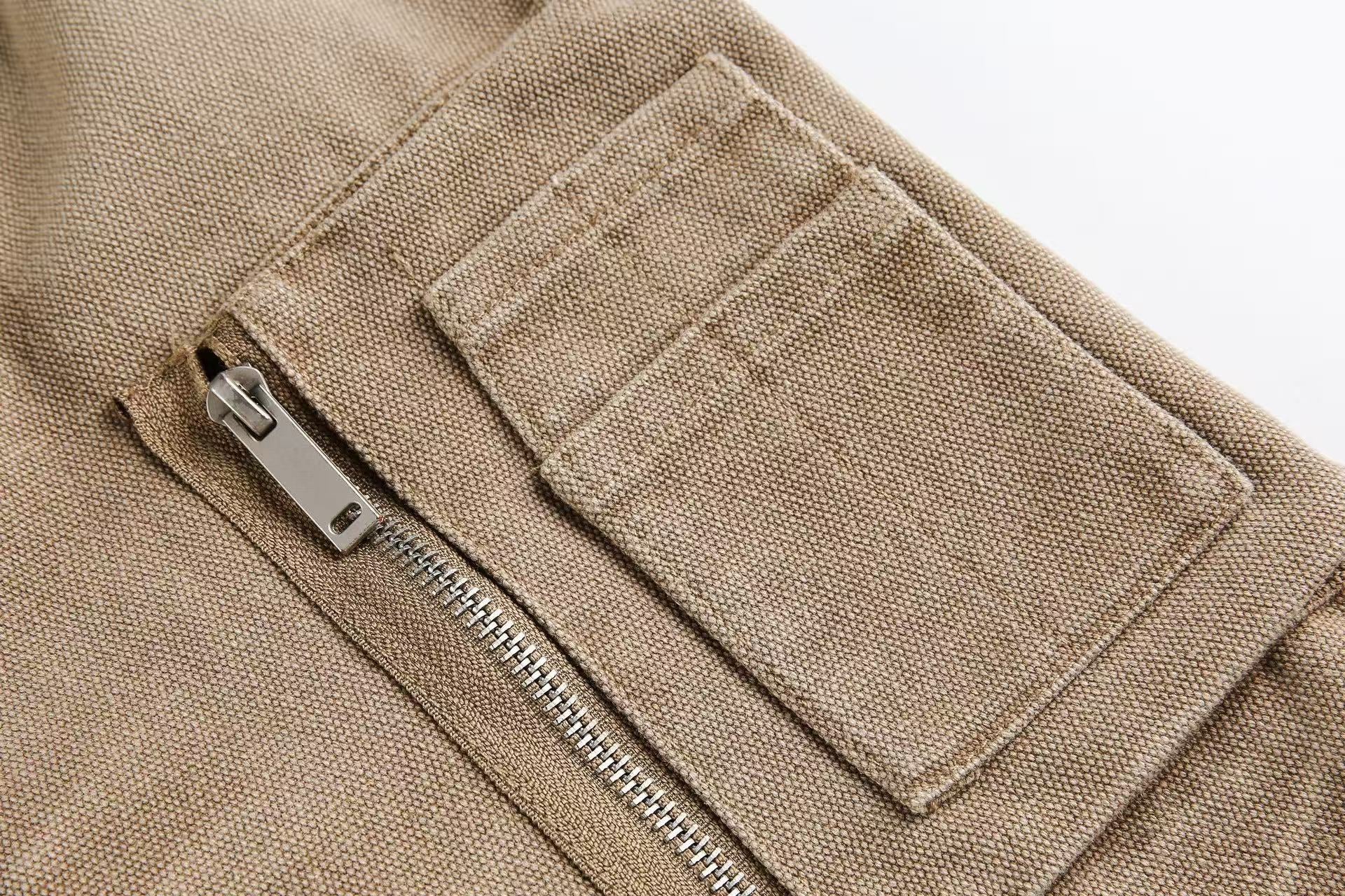 Vintage Washed Distressed Hooded Jacket