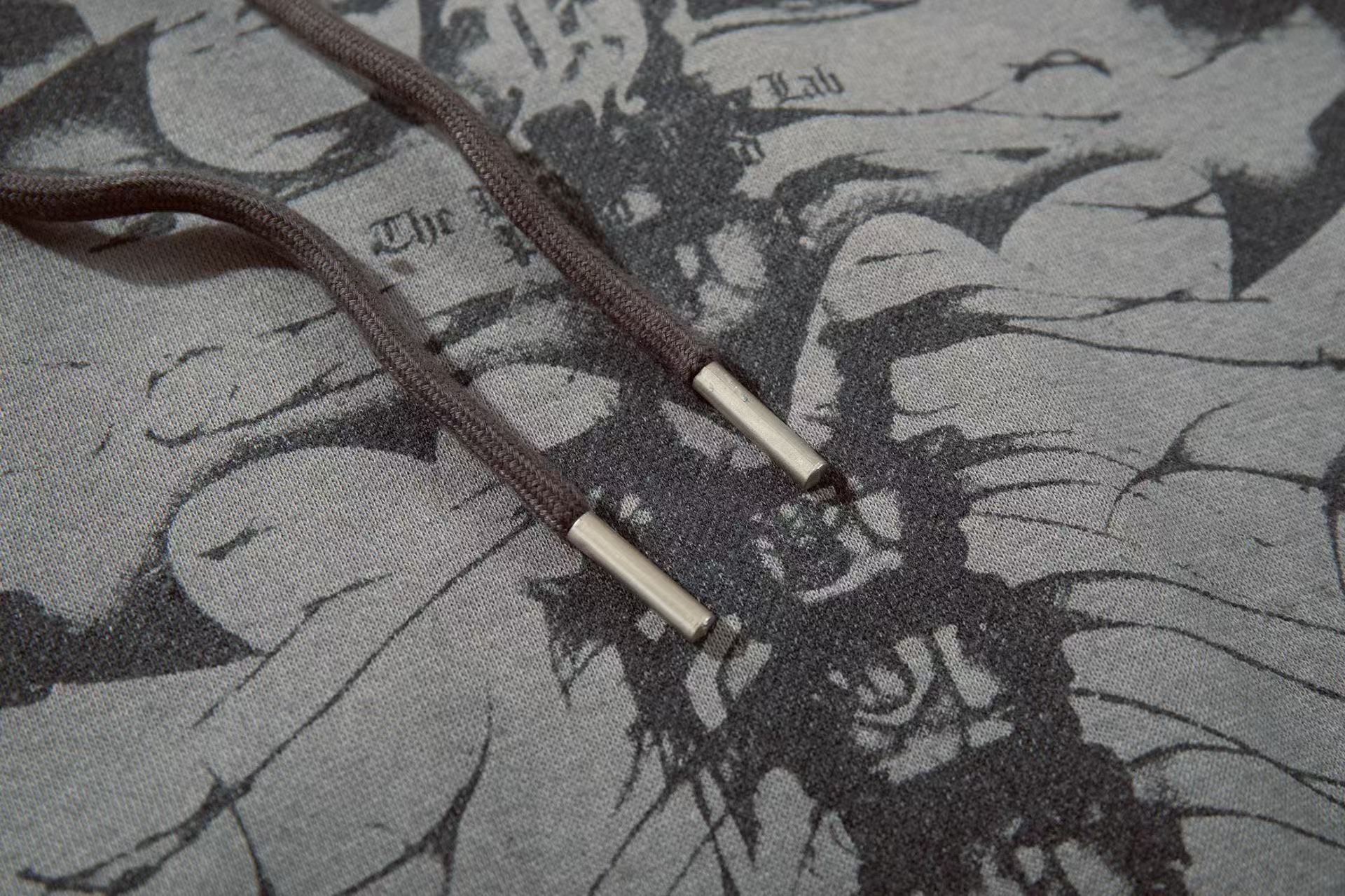 Dark Skull Skeleton Print Hoodie