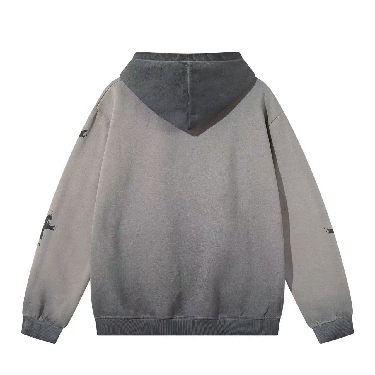 Dark Skull Skeleton Print Hoodie