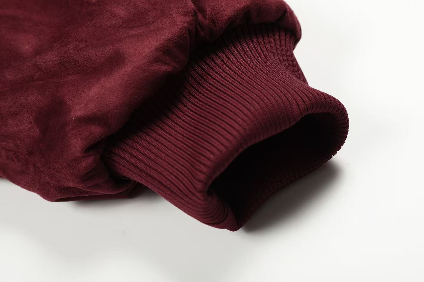 Suede-Lined Thick Bomber Jacket