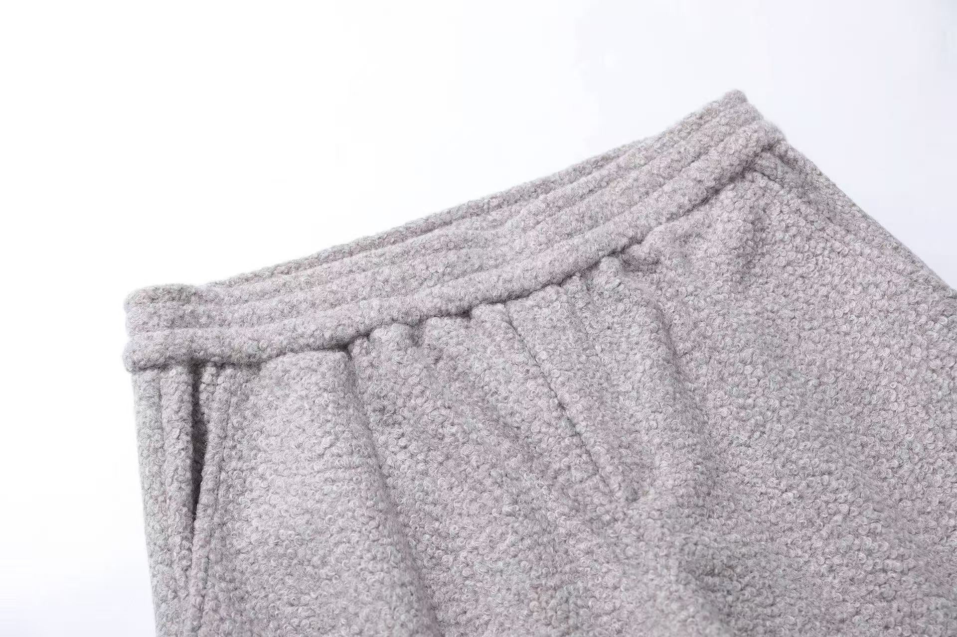 Heavyweight Street Style Wide-Leg Sweatpants