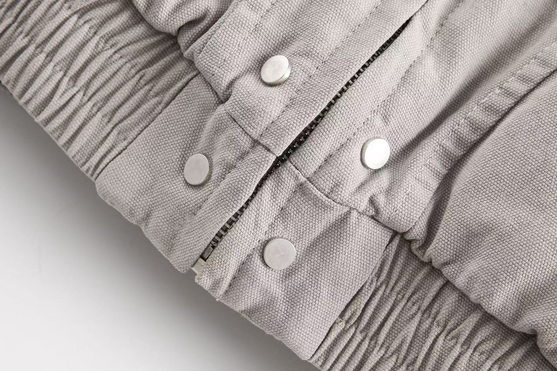 Clean-Fit Faux-Fur Hooded Jacket