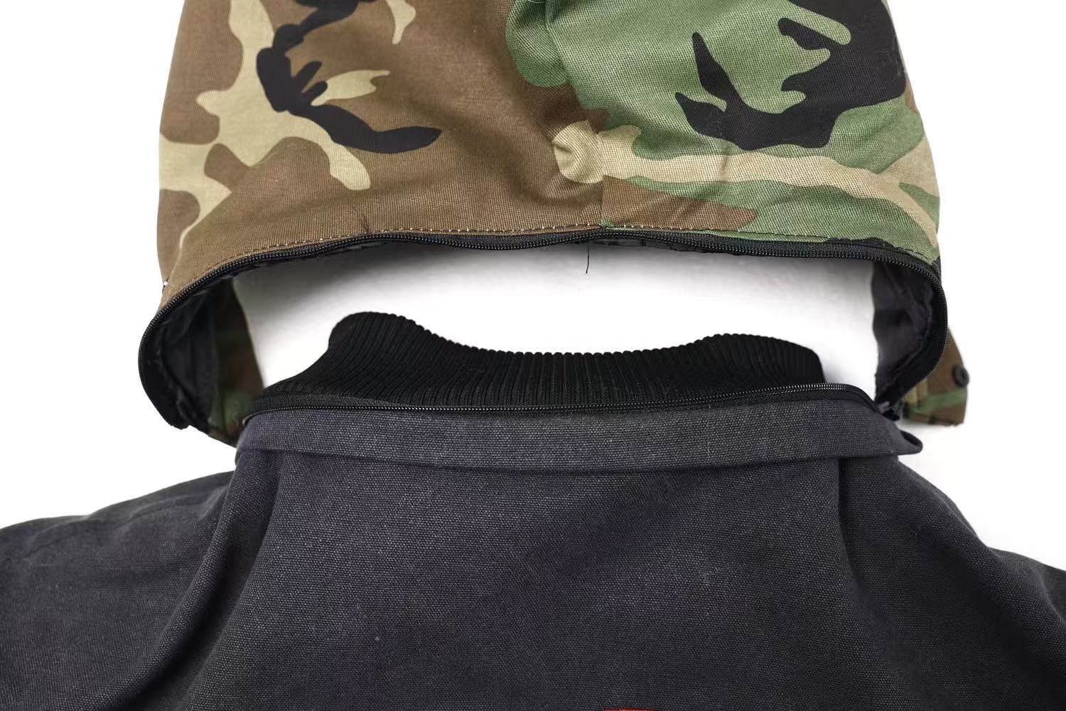 Vintage Fur Collar Hooded Jacket