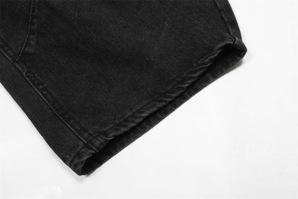 Washed Wide-Leg Baggy Jeans