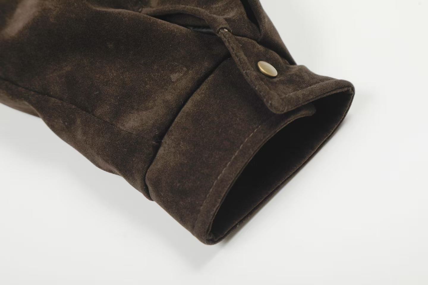 Vintage Stand-Collar Bomber Jacket