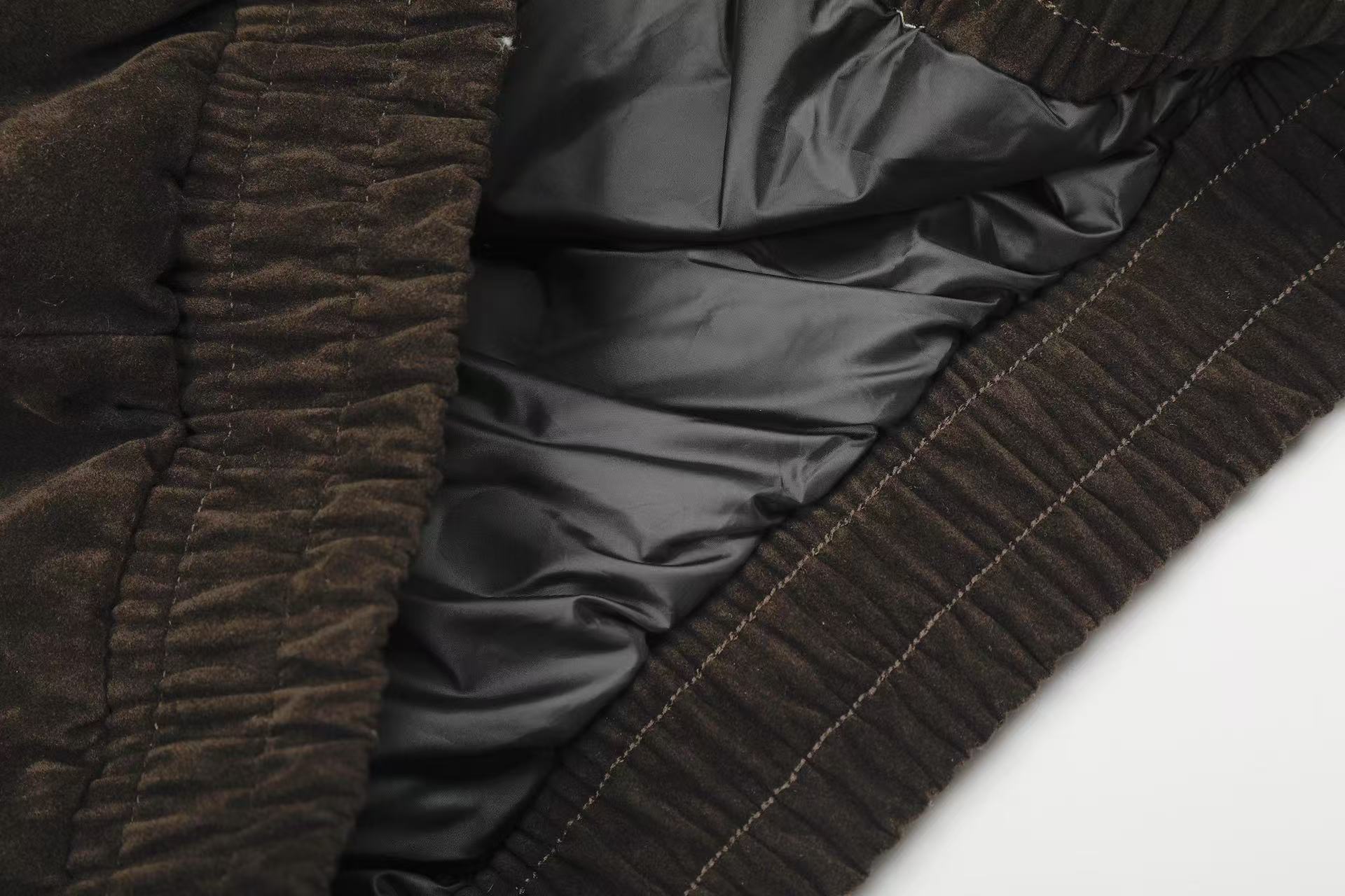 Vintage Stand-Collar Bomber Jacket