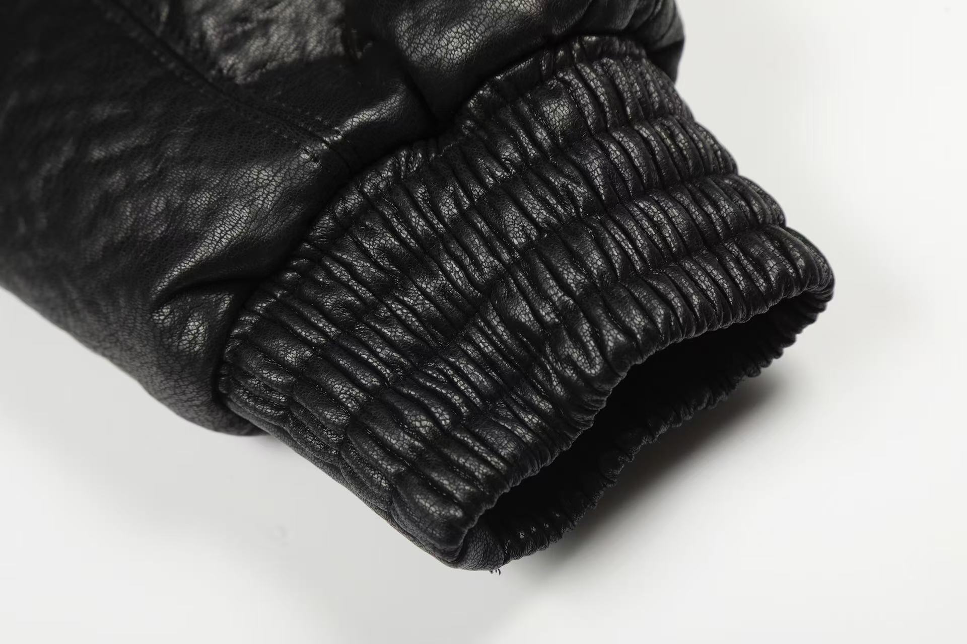 Street-Style PU Leather Jacket