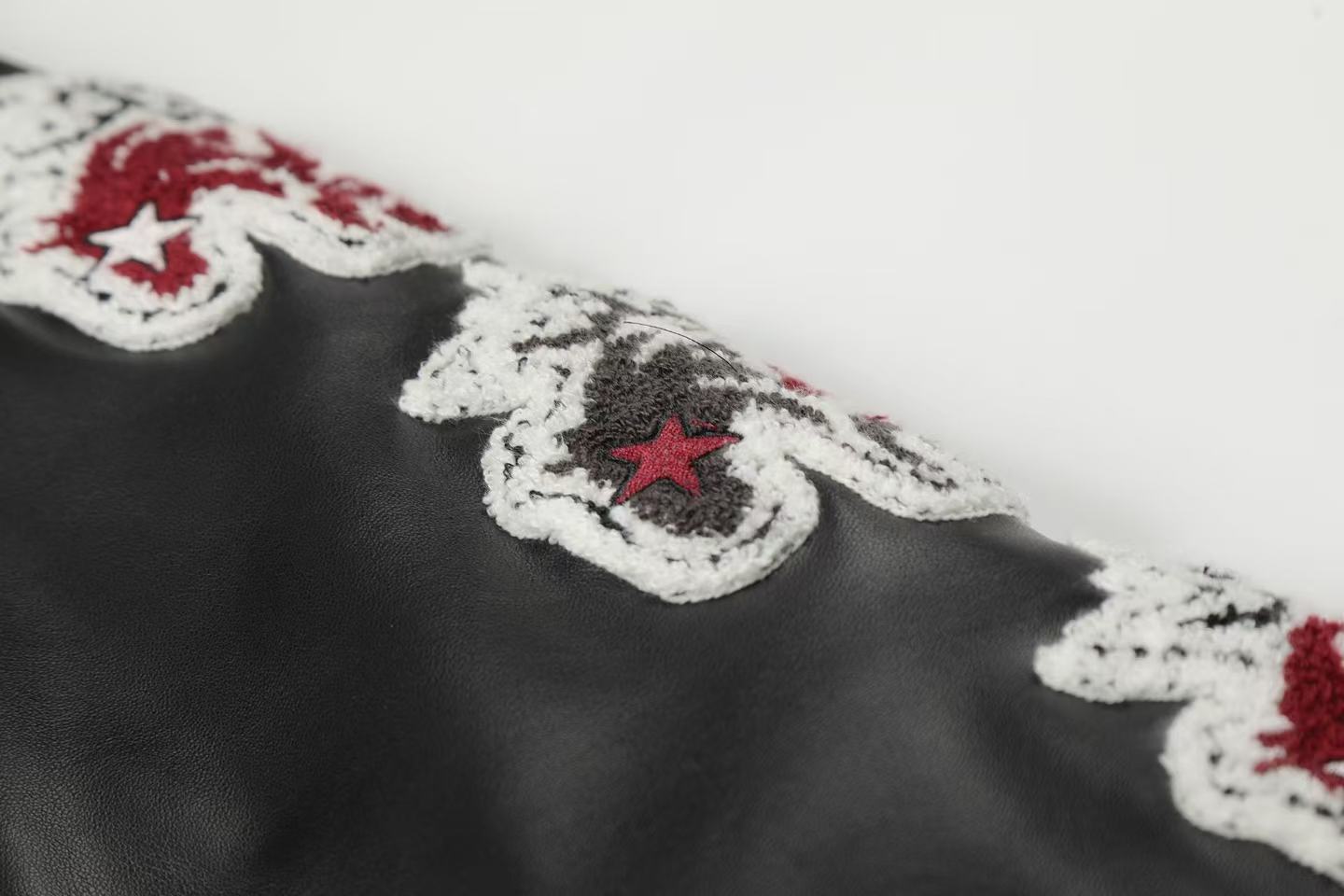 Vintage embroidered baseball jacket