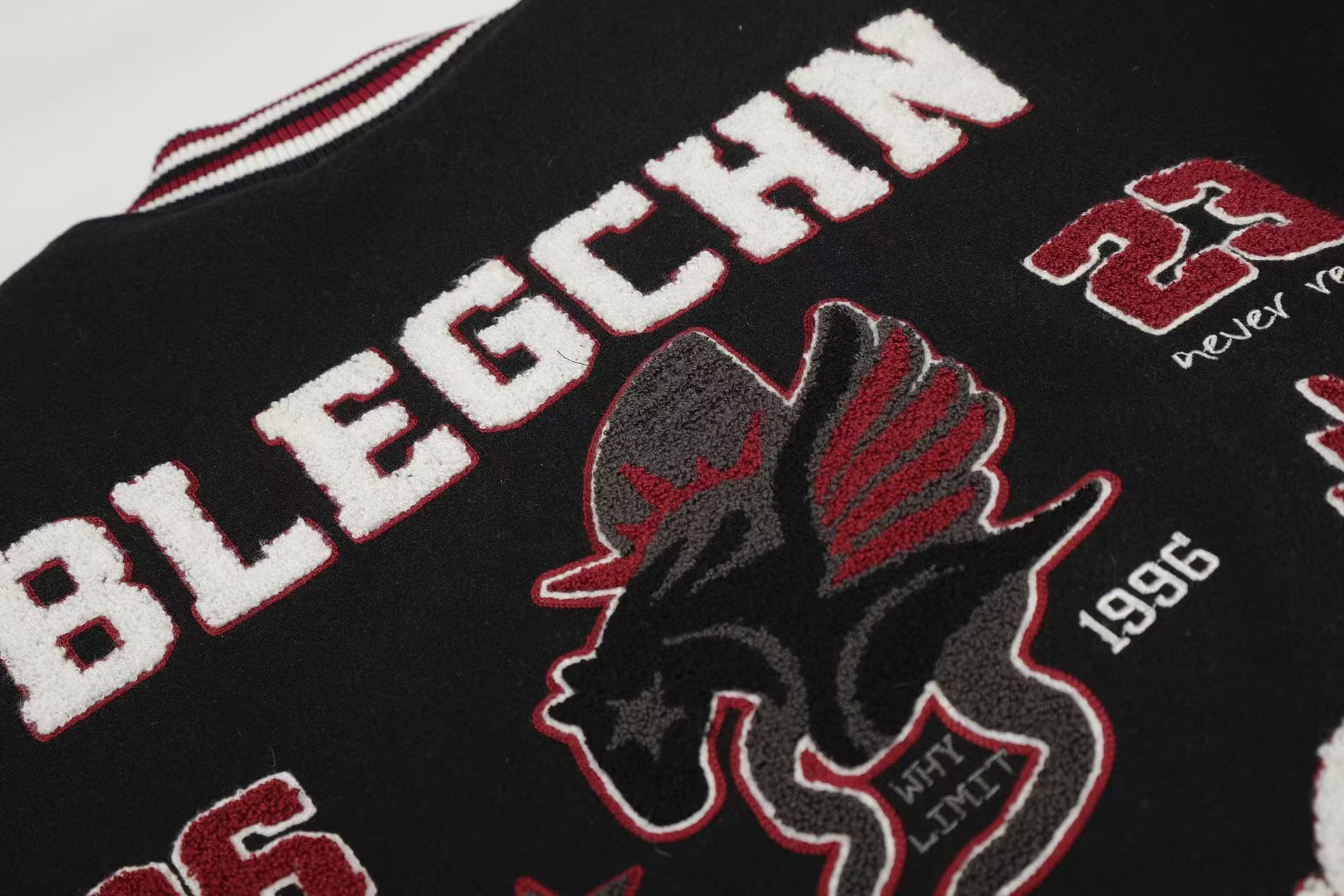 Vintage embroidered baseball jacket