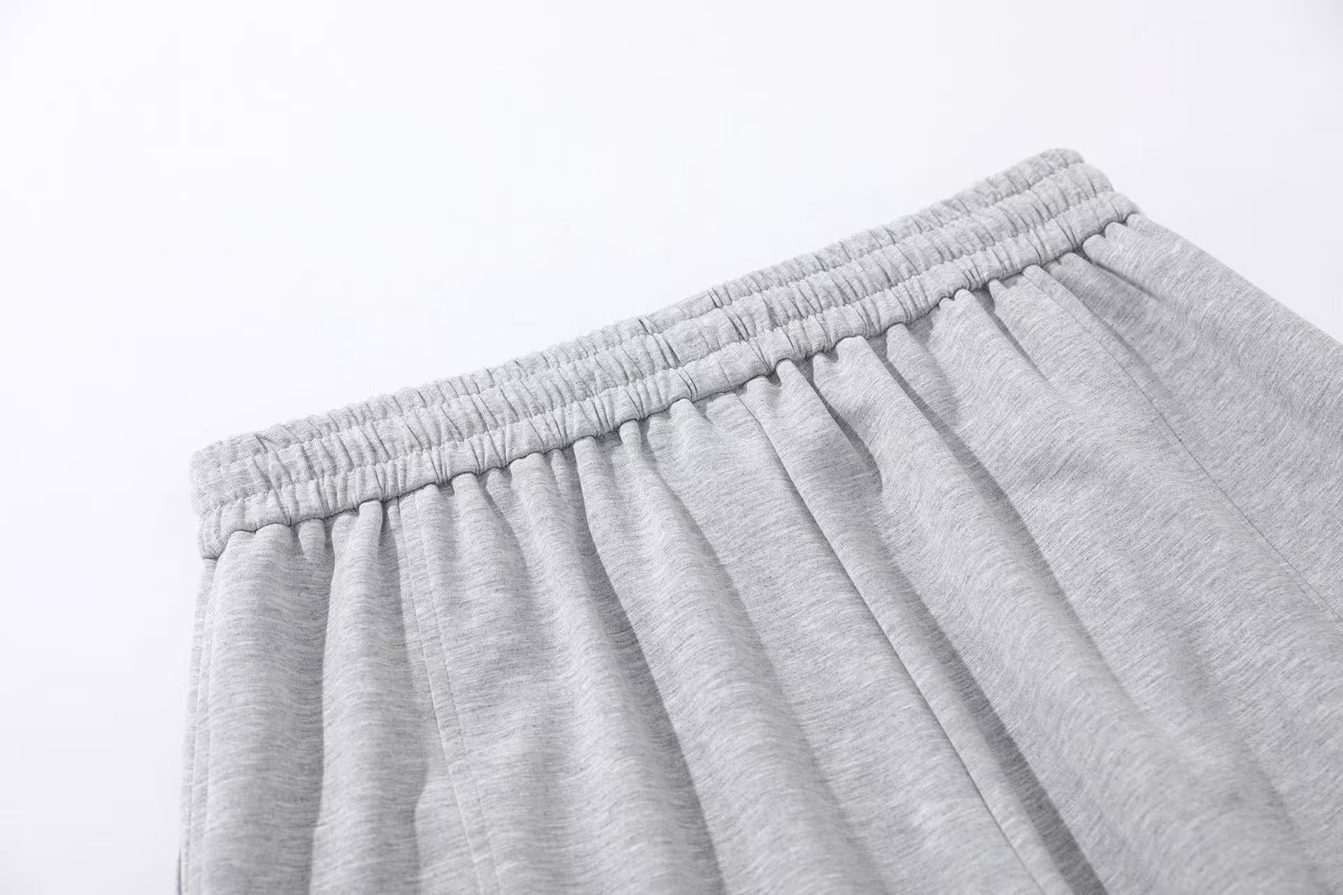 Street Style Wide-Leg Sweatpants