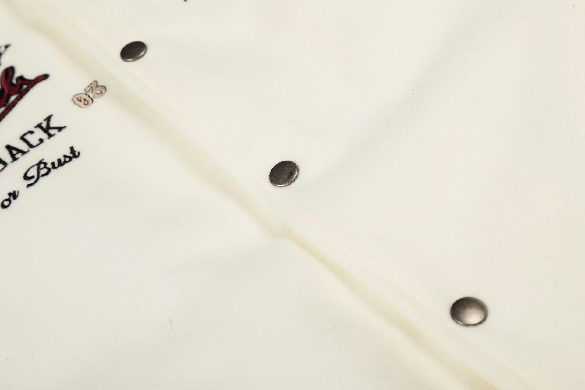 Vintage embroidered baseball jacket