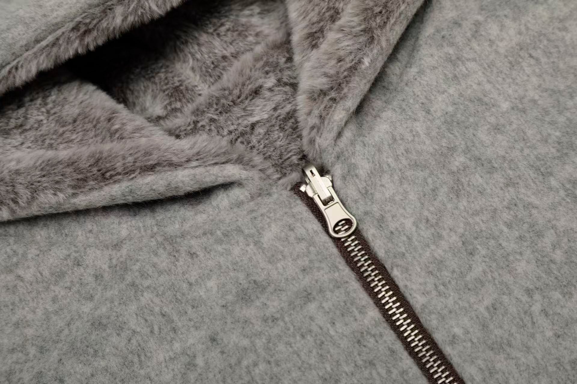 Faux Fur Old-Money Reversible Hooded Coat