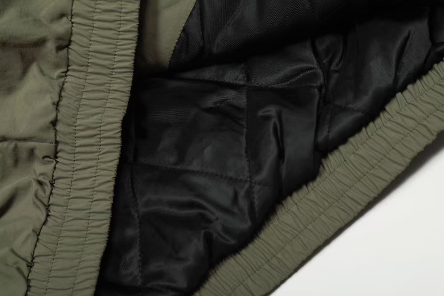 Vintage Printed Faux-Fur Collar Hooded Jacket