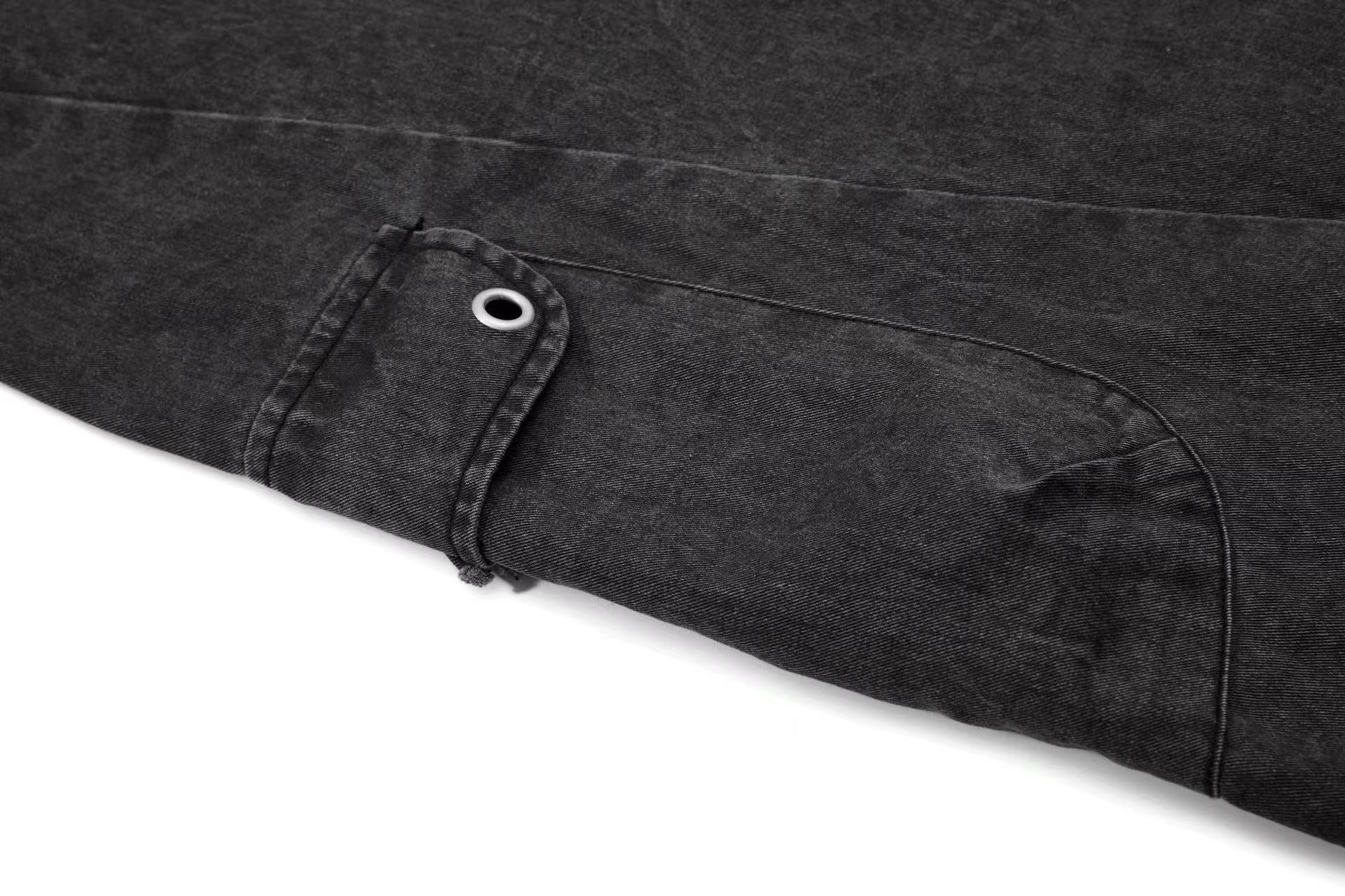 Button-Flap Wide-Leg Cargo Pants