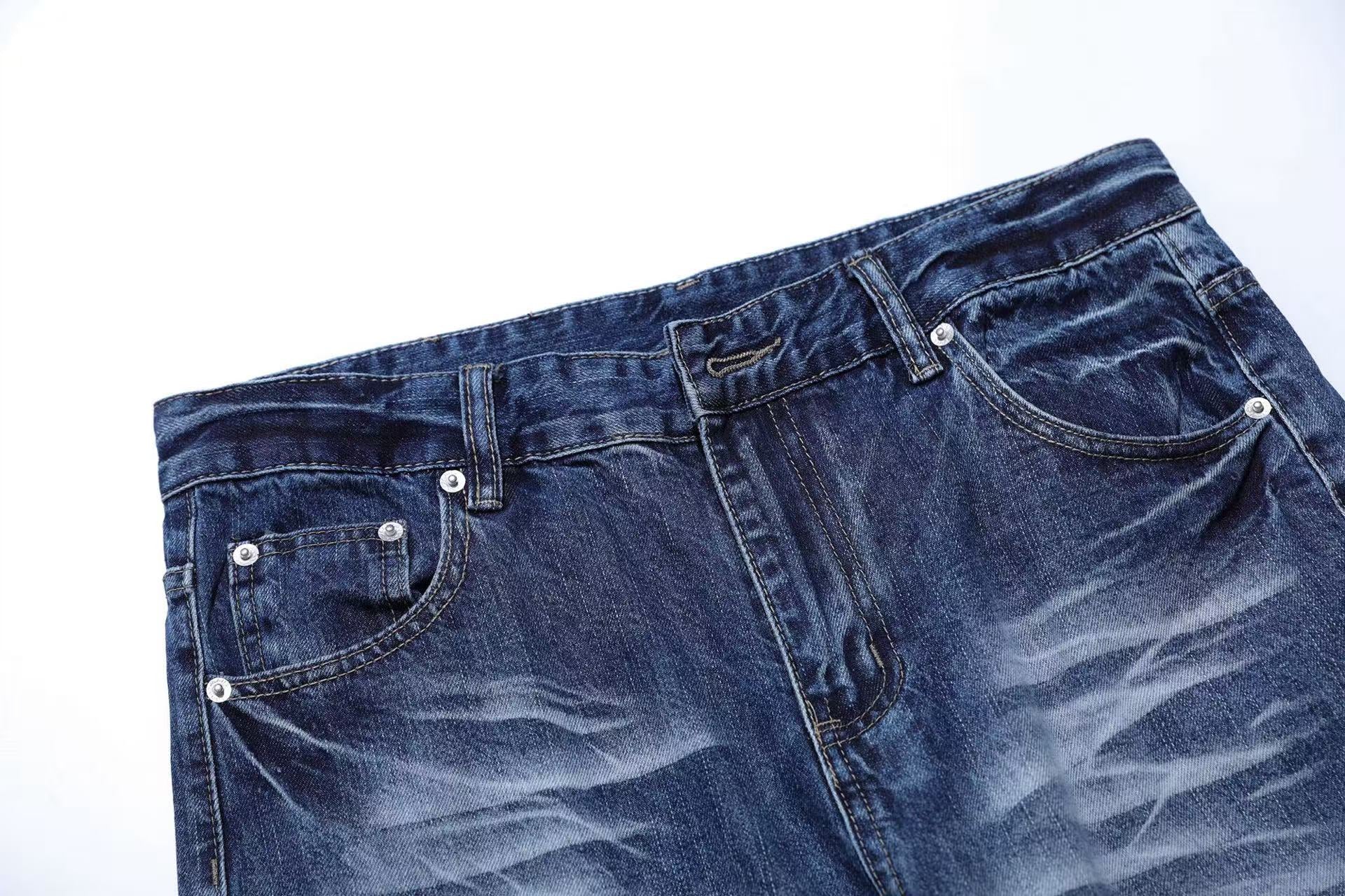 Clean Fit Straight-Leg Jeans