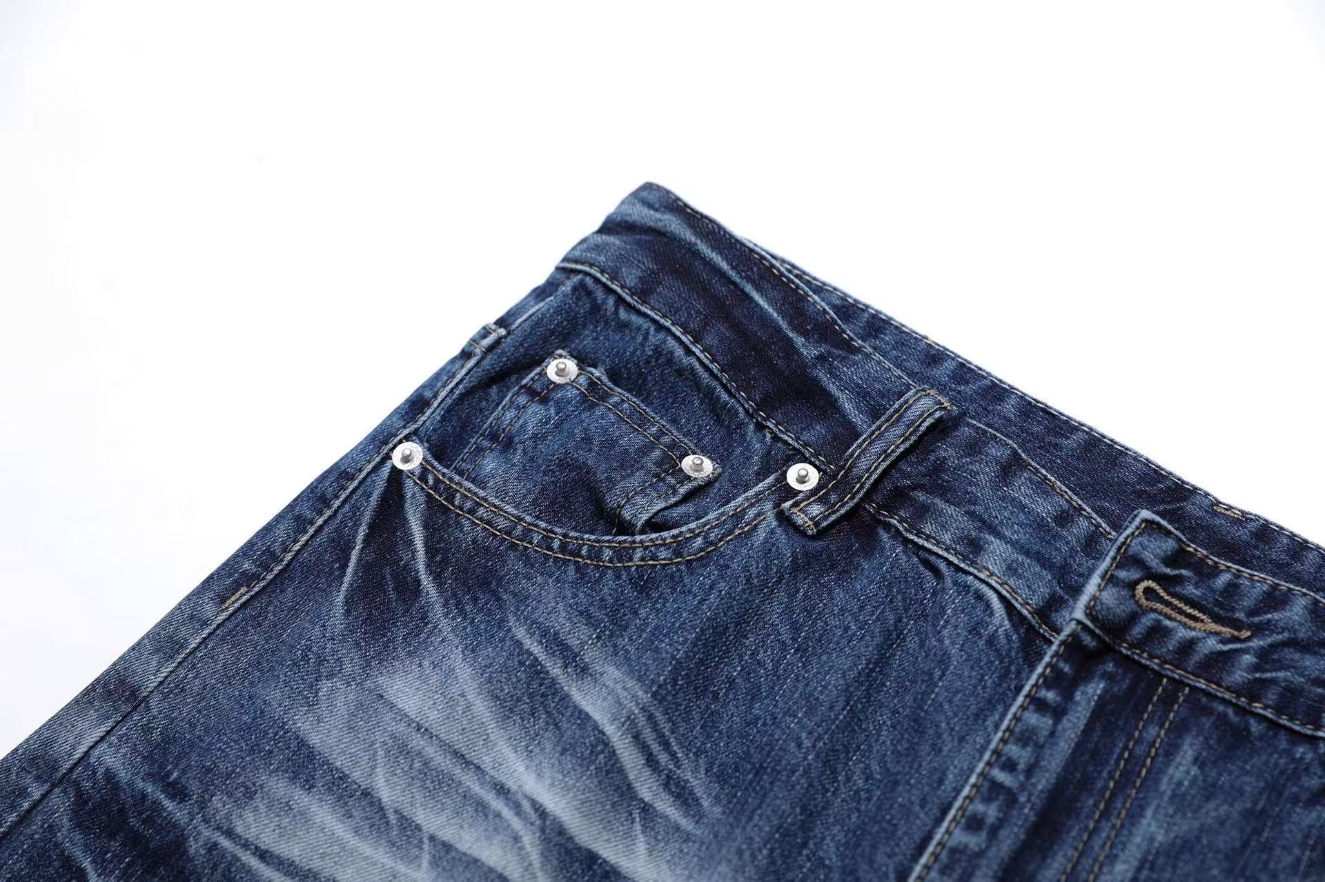 Clean Fit Straight-Leg Jeans