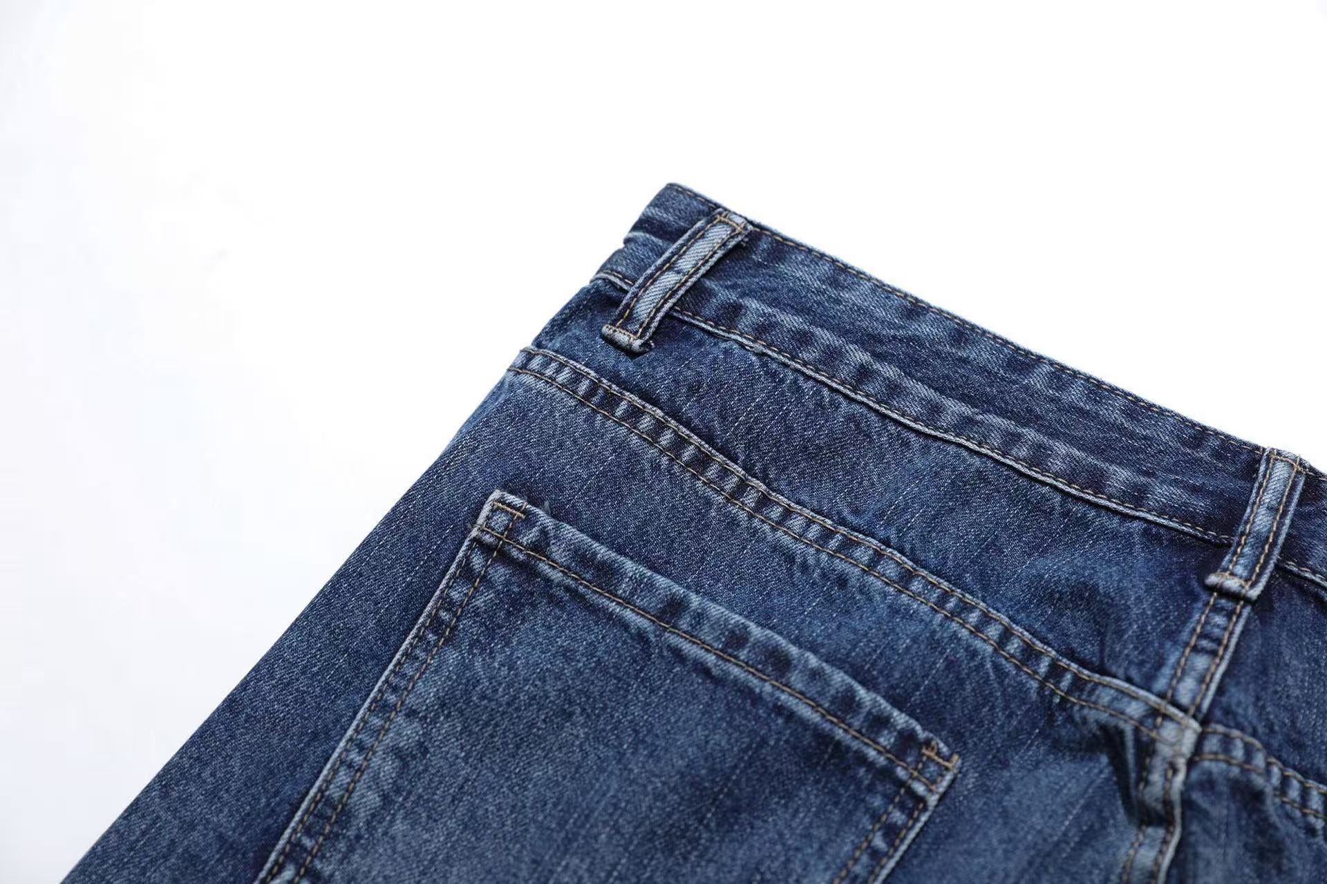 Clean Fit Straight-Leg Jeans