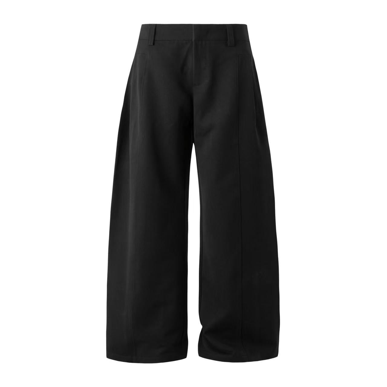 Clean Fit Wide-Leg Suit Pants