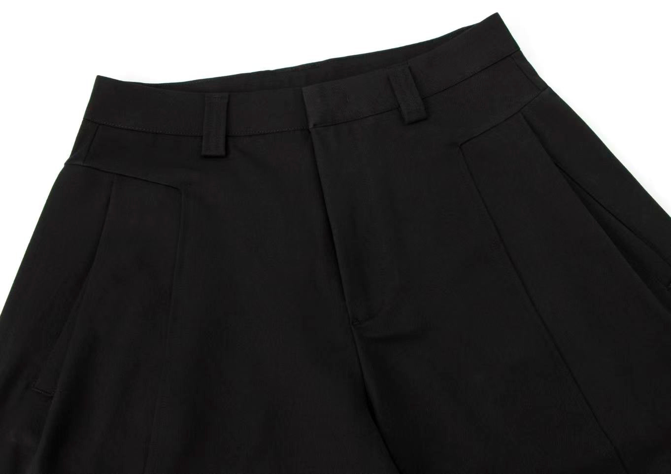 Clean Fit Wide-Leg Suit Pants