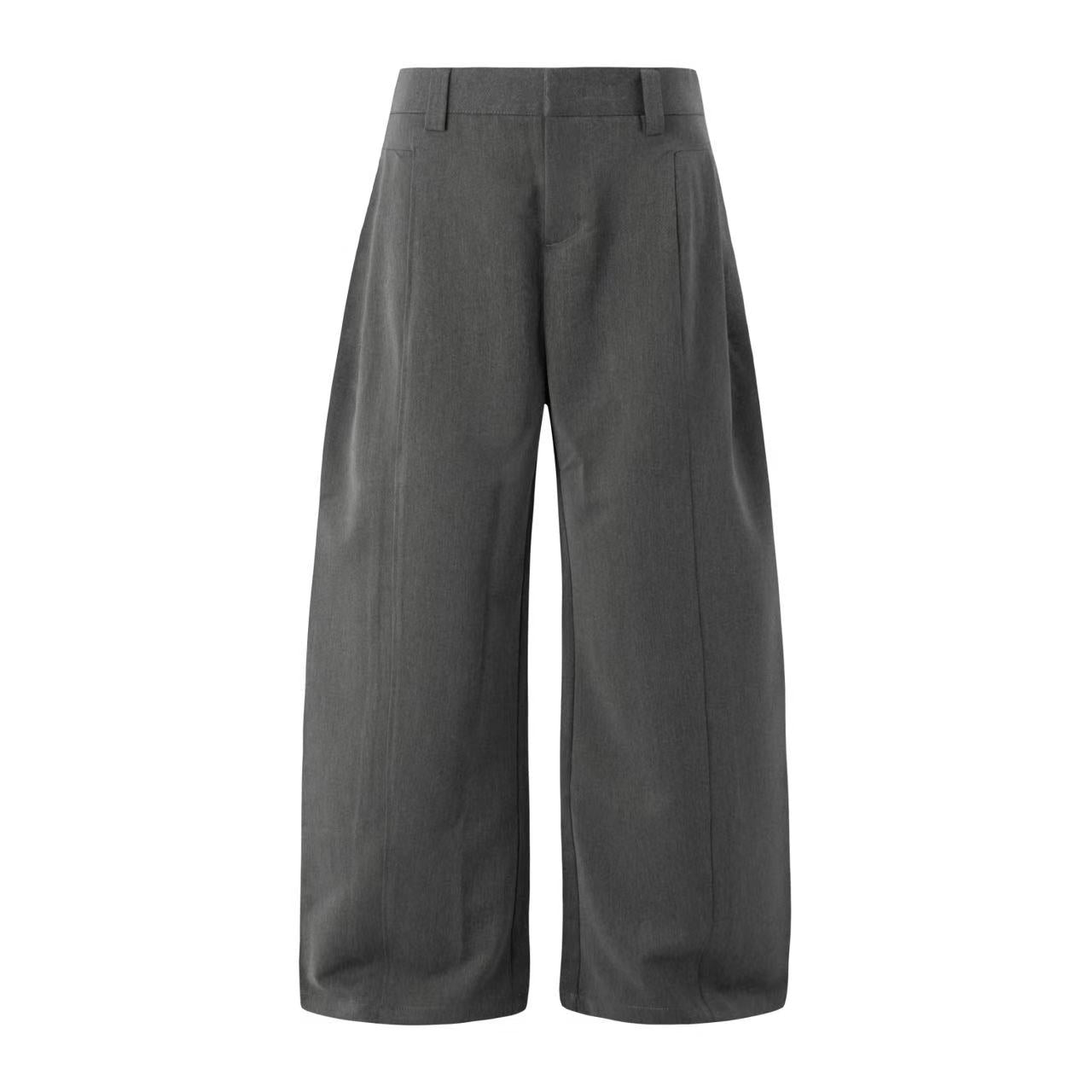 Clean Fit Wide-Leg Suit Pants
