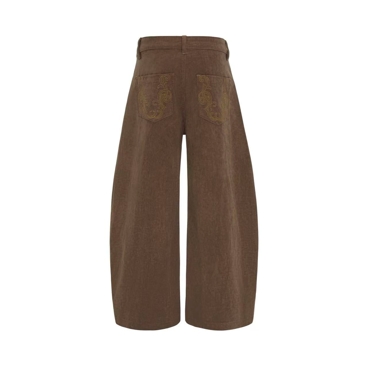 Clean Fit Vintage Wide-Leg Cargo Pants