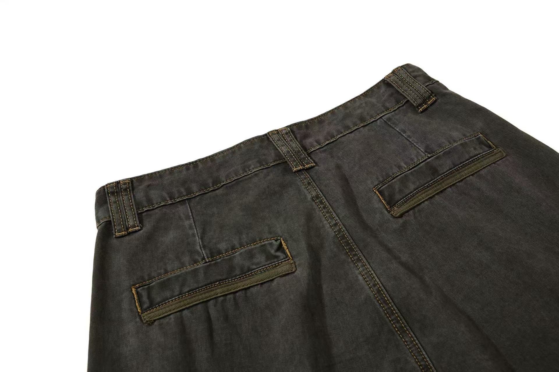 Vintage Techwear Wide-Leg Cargo Pants