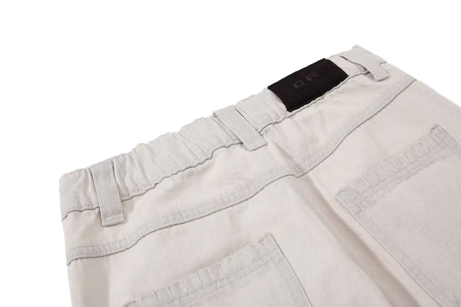 Vintage Multi-Button Wide-Leg Jeans