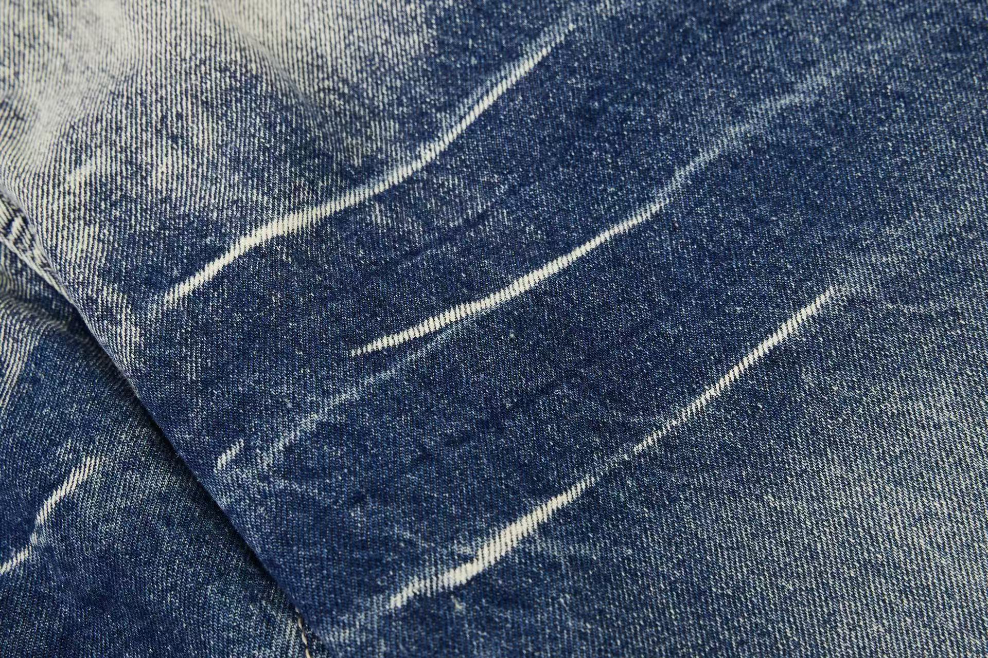 Metal Punk Distressed Wide-Leg Jeans