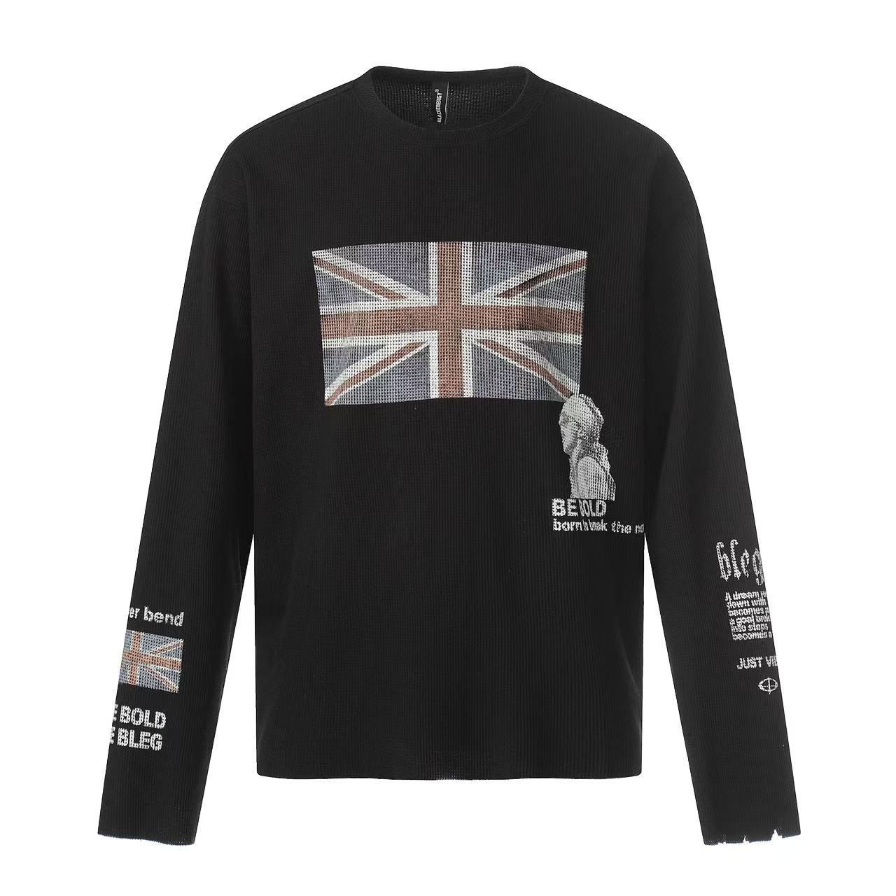Streetwear Flag-print Long Sleeve