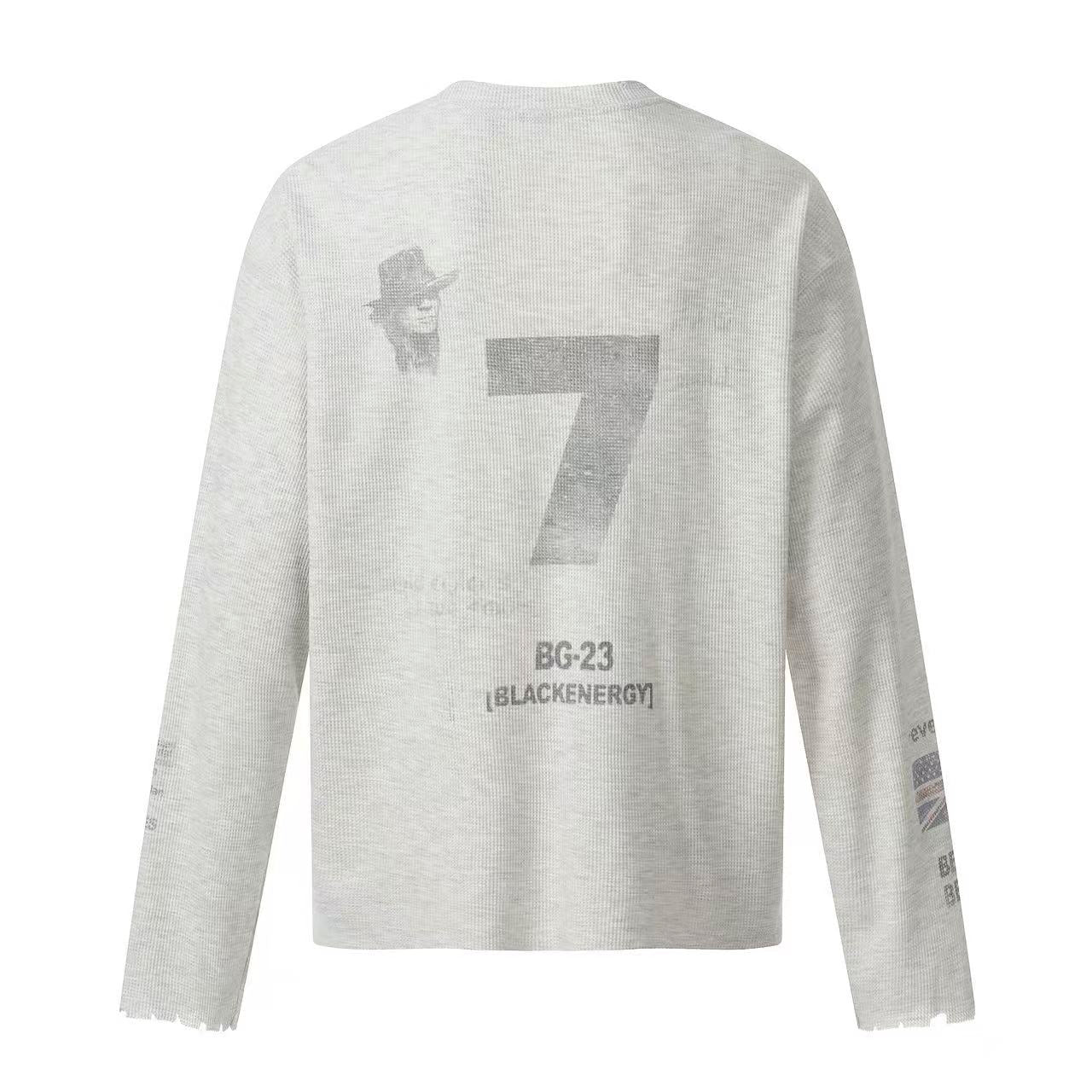 Streetwear Flag-print Long Sleeve