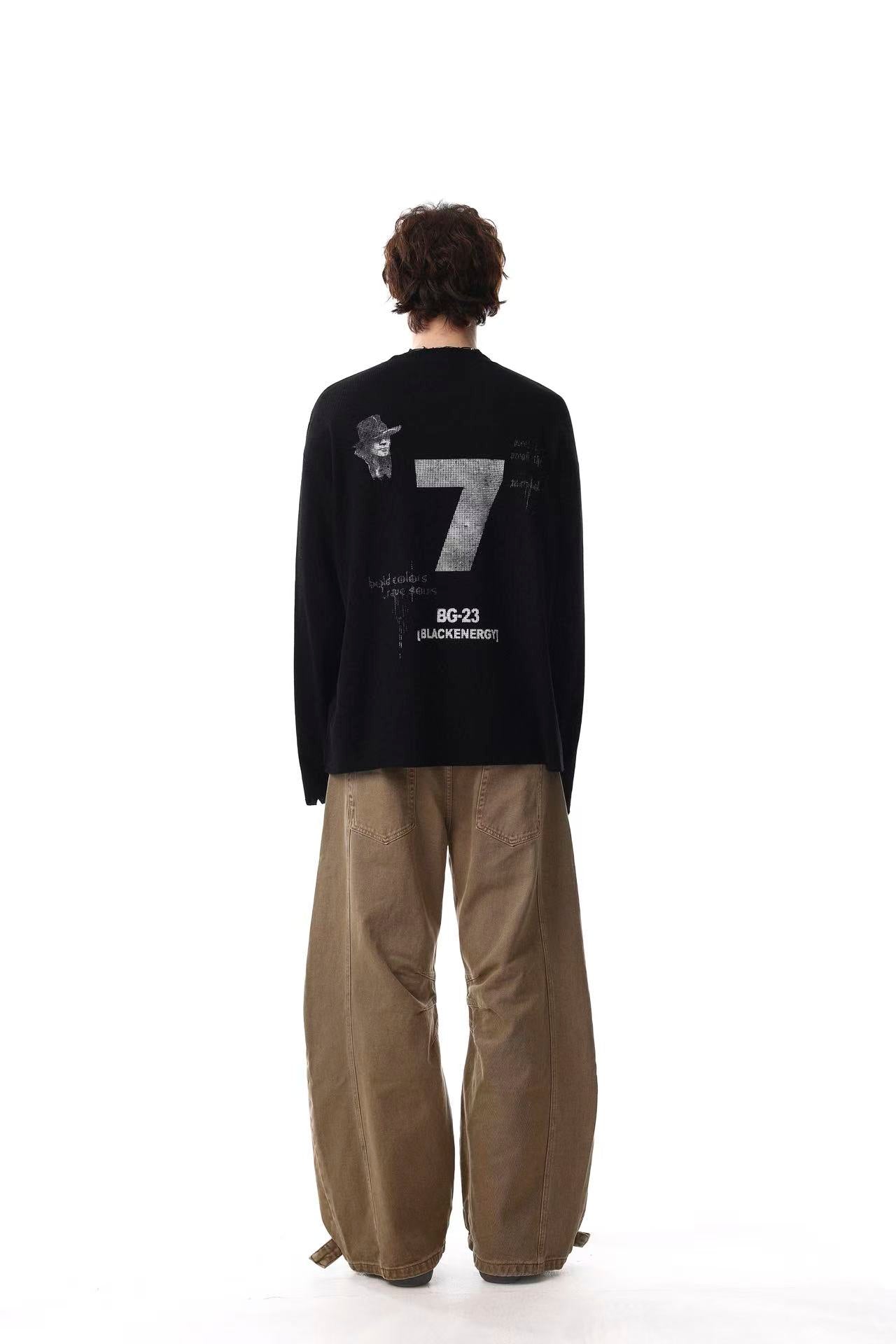 Streetwear Flag-print Long Sleeve