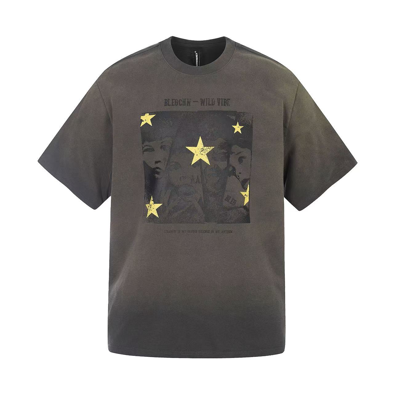 Streetwear Tie-dye Print Short Sleeve