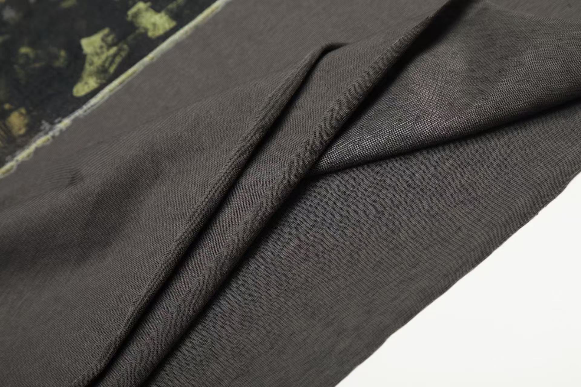 Faux Layered Print Long Sleeve