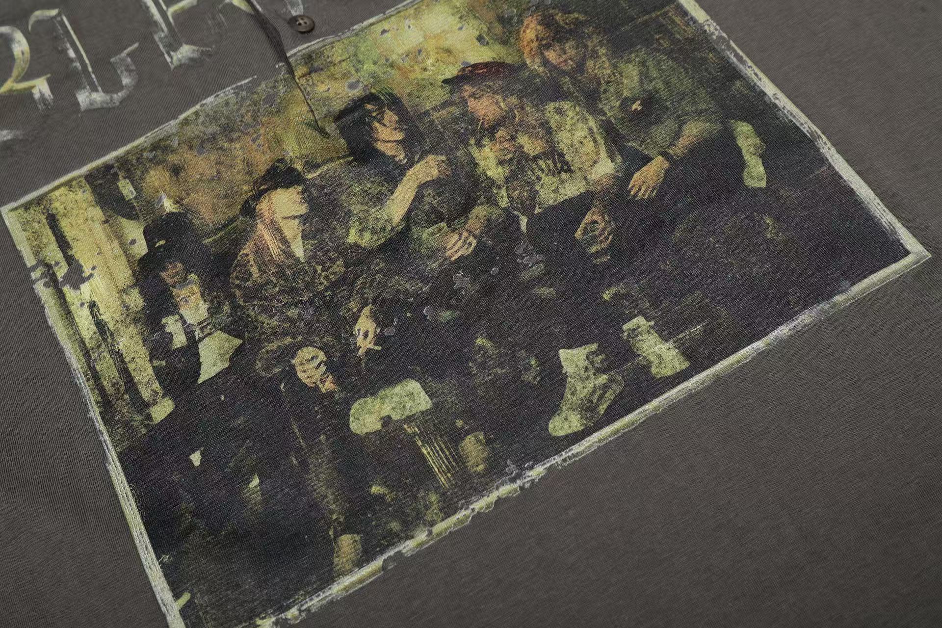 Faux Layered Print Long Sleeve