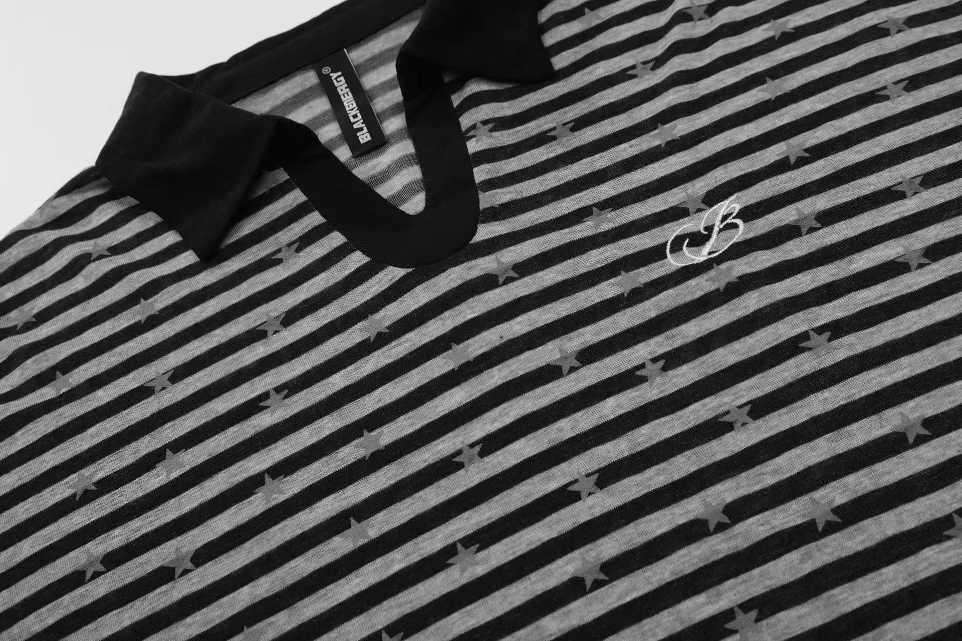 Striped Star Print Long Sleeve