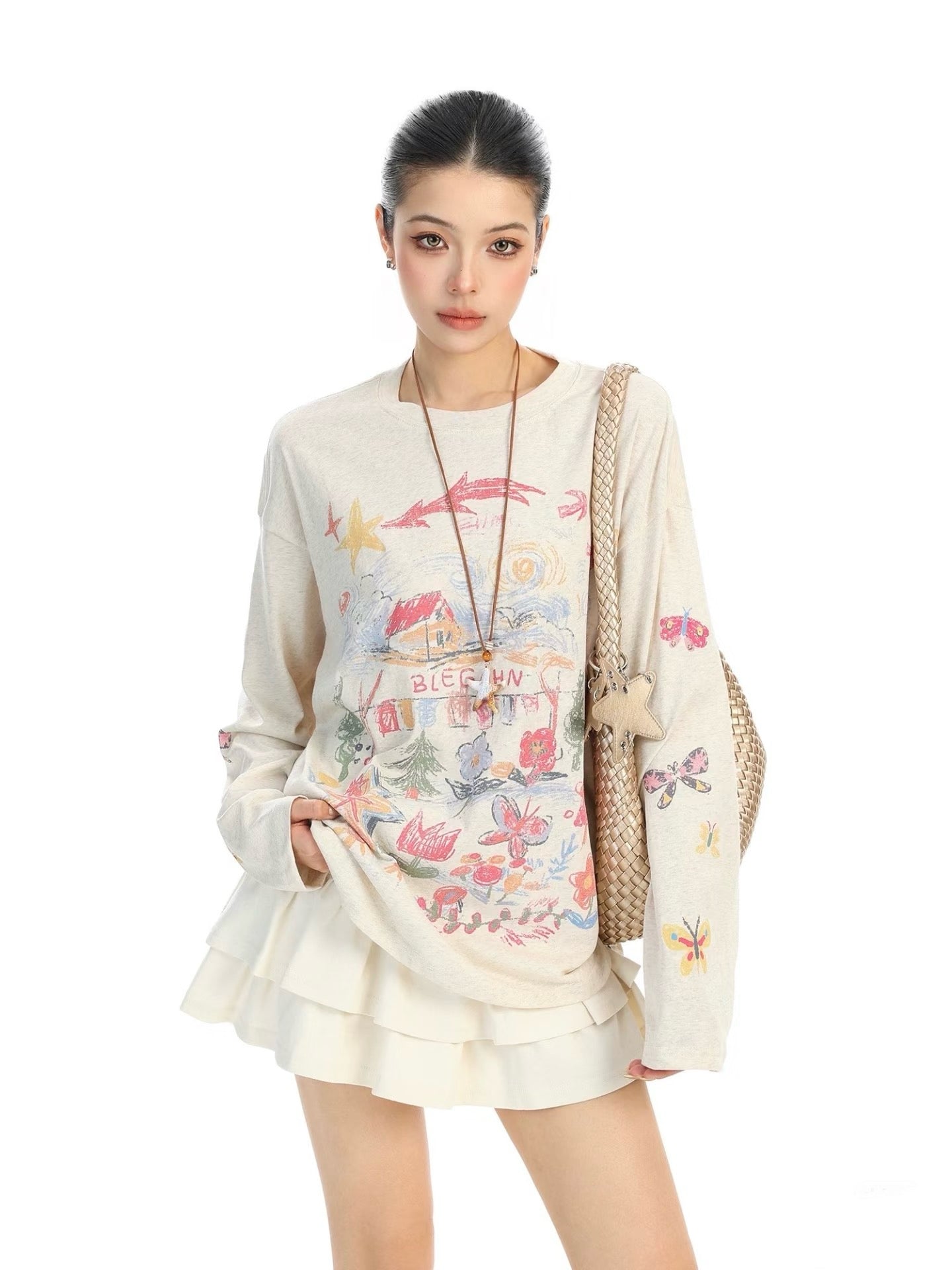 Streetwear Print Long Sleeve