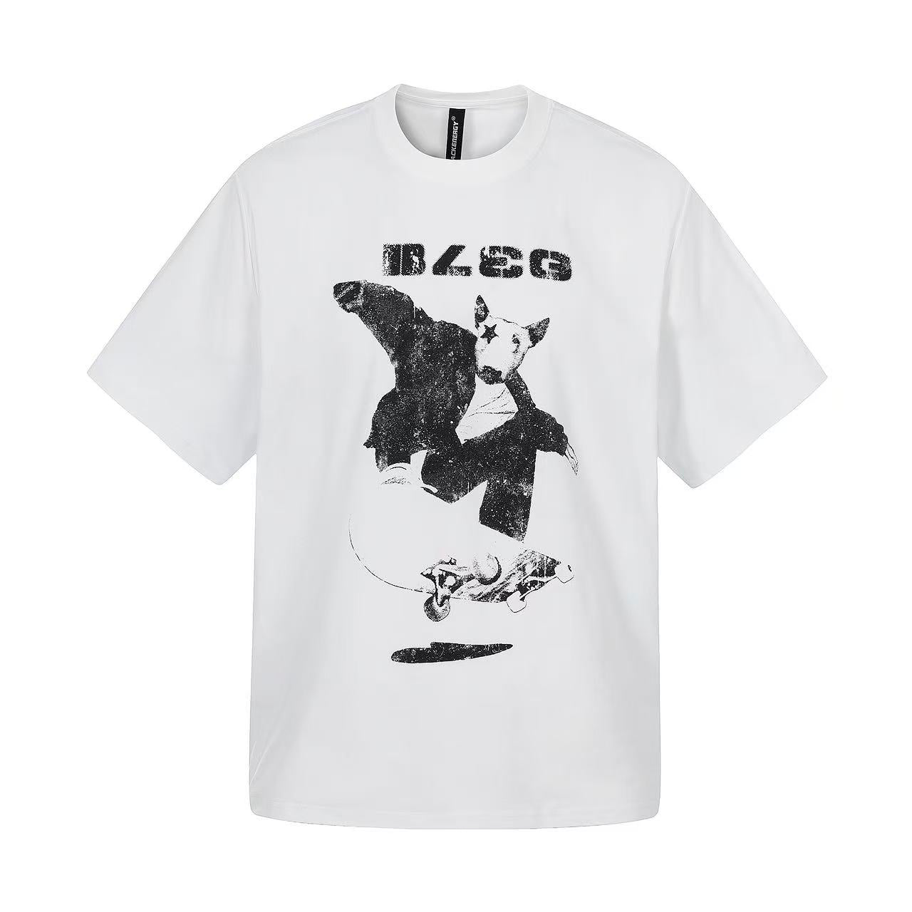 Streetwear Skateboard Print T-Shirt