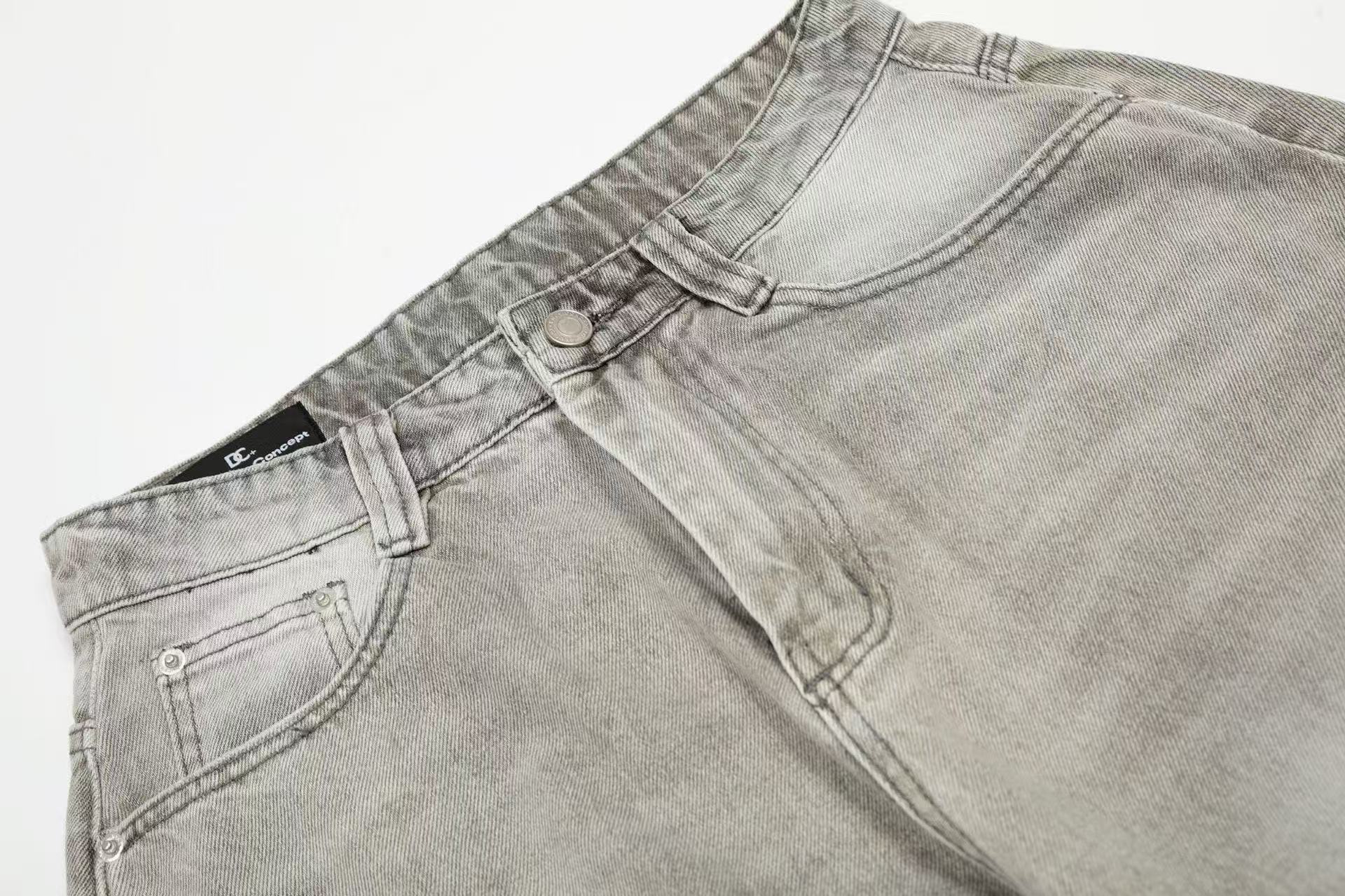 Vintage Washed Ripped Distressed Baggy Jeans