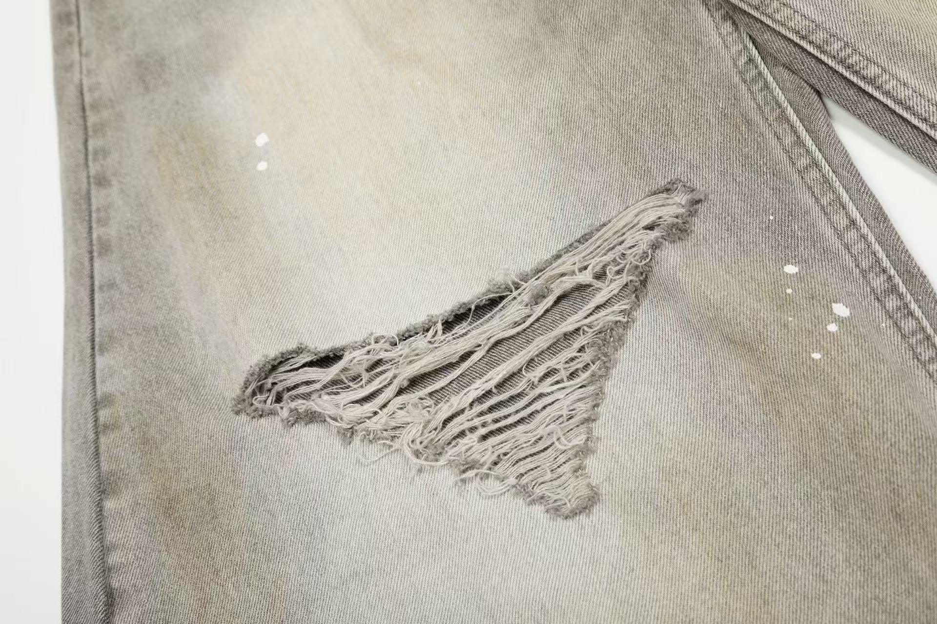 Vintage Washed Ripped Distressed Baggy Jeans