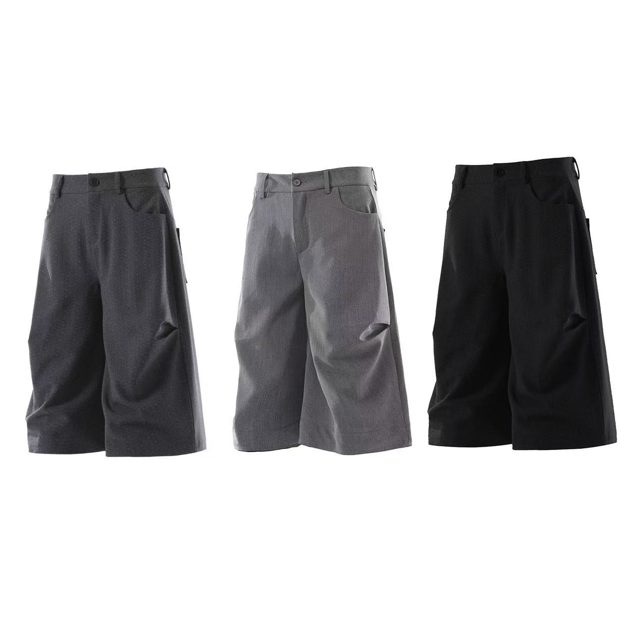 Oversized High-Waist Wide-Leg Shorts