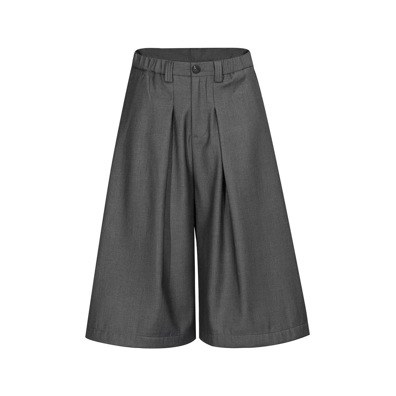 Streetwear Clean-Fit Wide-Leg Shorts